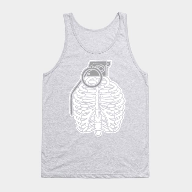 Grenade Ribcage Tank Top by drewbacca